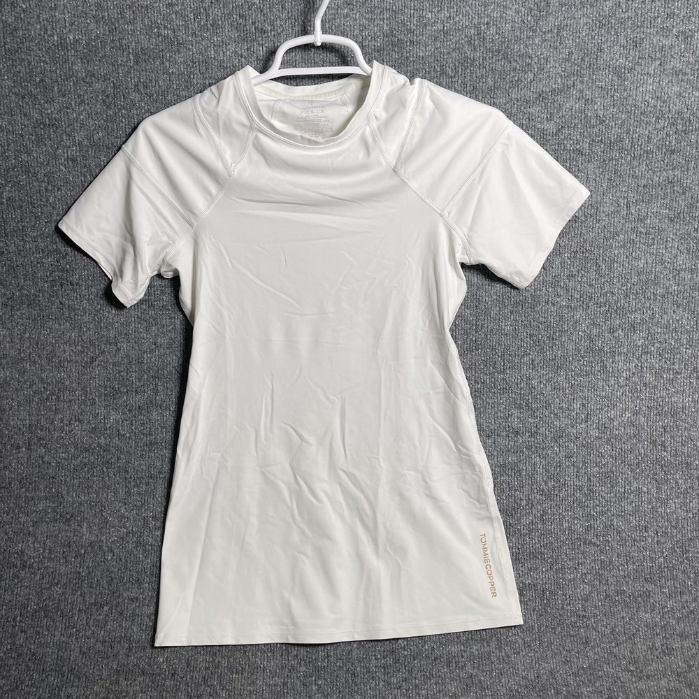 Tommie Copper Shoulder Centric Support Shirt Womens Sz M White Short Sleeve